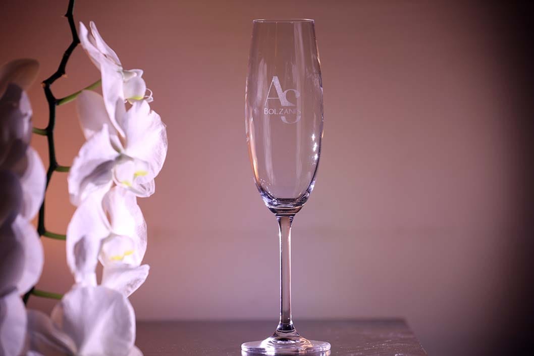 Taça de Champagne de Cristal